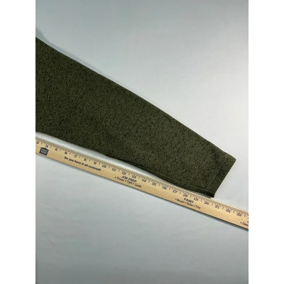 Wrangler Authentics Mens Quarter Zip Fleece Pullover Olive Green MTTH52213 L - Picture 6 of 7